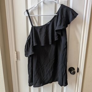 Torrid Black One-Shoulder Blouse